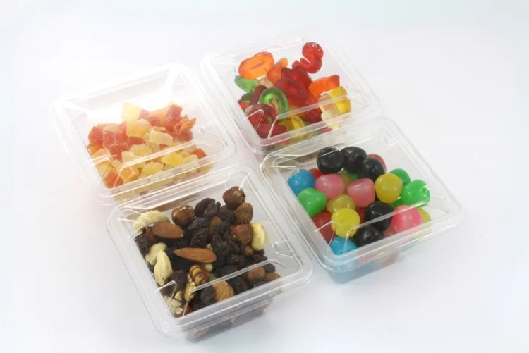  Viereckige Mini-Schüssel klar 250ml 10x10cm 
