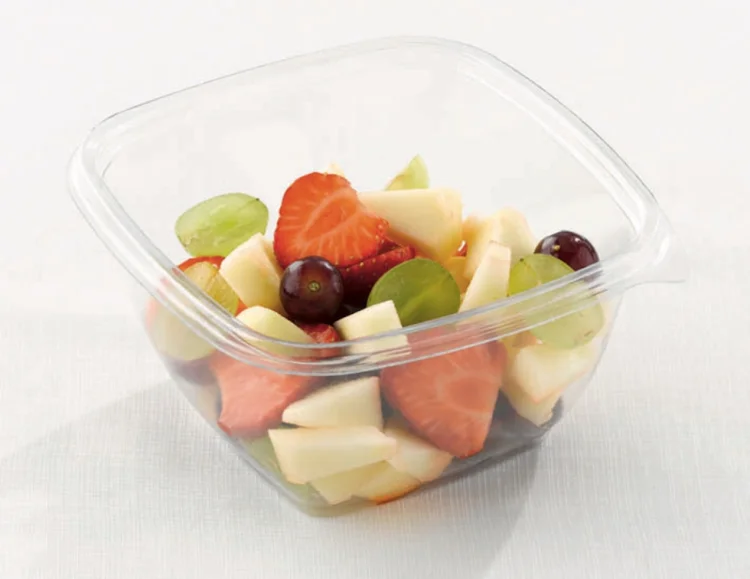  Square bowl clear 500ml 13x13cm 