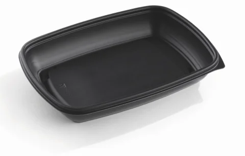  Rectangular container Black 1350ml 28x20cm 