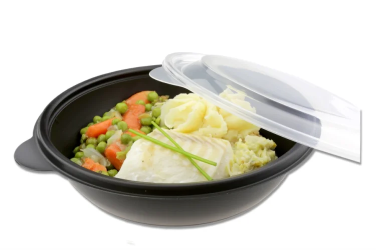  Round container Black 750ml Ø20cm 