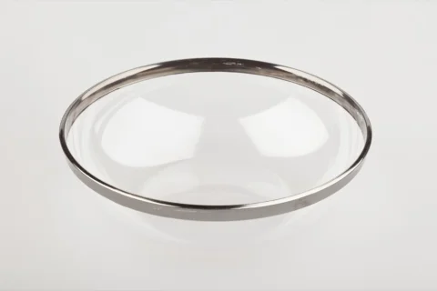  Salad bowl clear with silver rim 3500ml Ø27cm 
