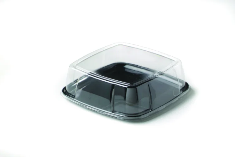  Square platter black 27x27cm 