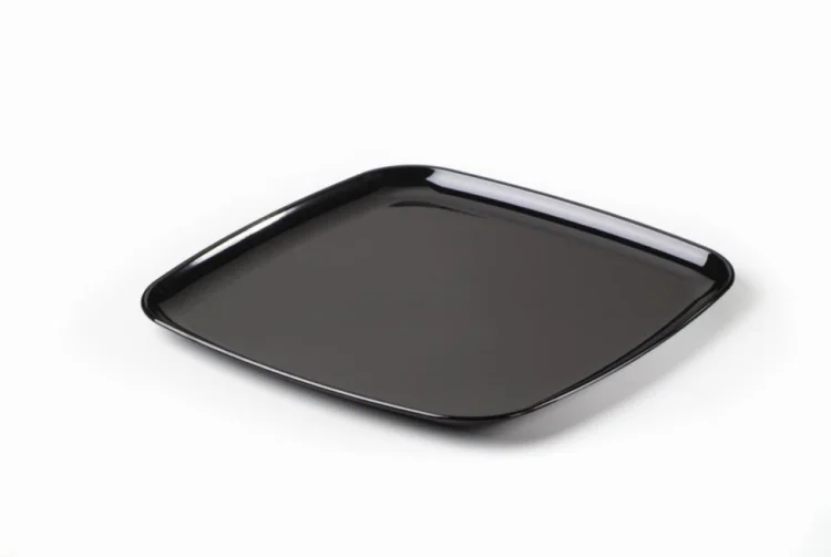  Square platter black 40x40cm 