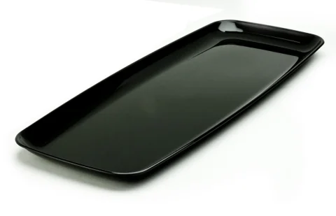  Rectangular platter black 22X56cm 