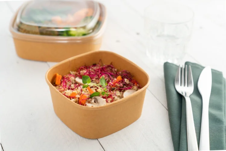  KRAFT Square bowl 580ml 