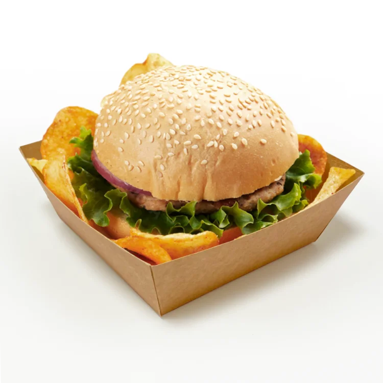  KRAFT Burger/Chip Tray 600ml 