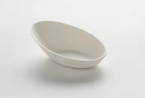  Mini oval plate white 5x8cm 