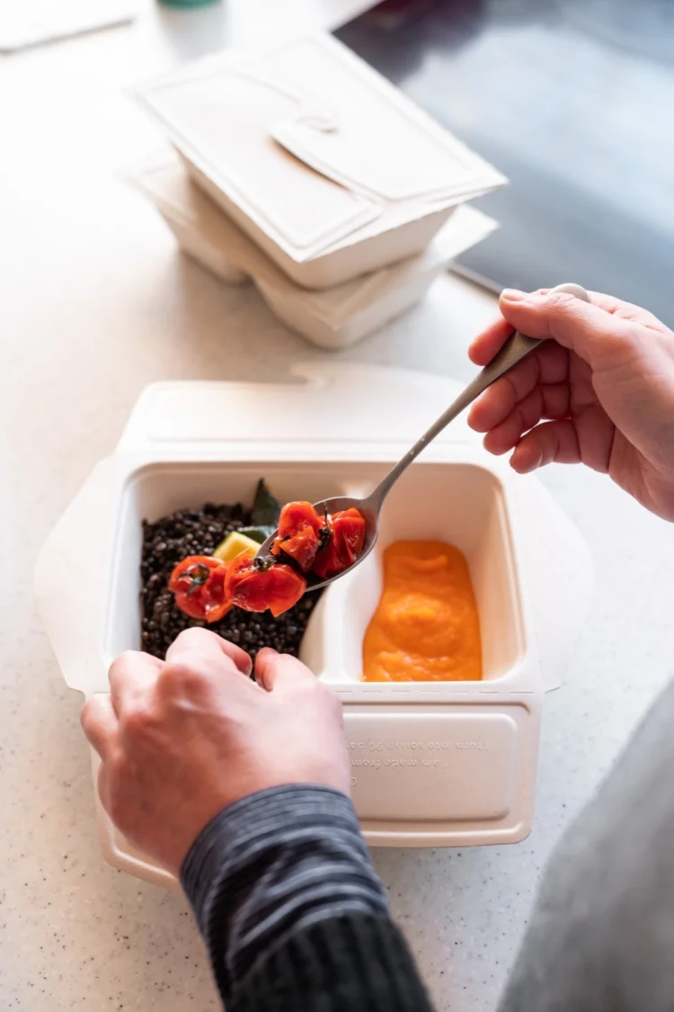  Meal Box to Go rectangular 2 compartments 500/300ml 